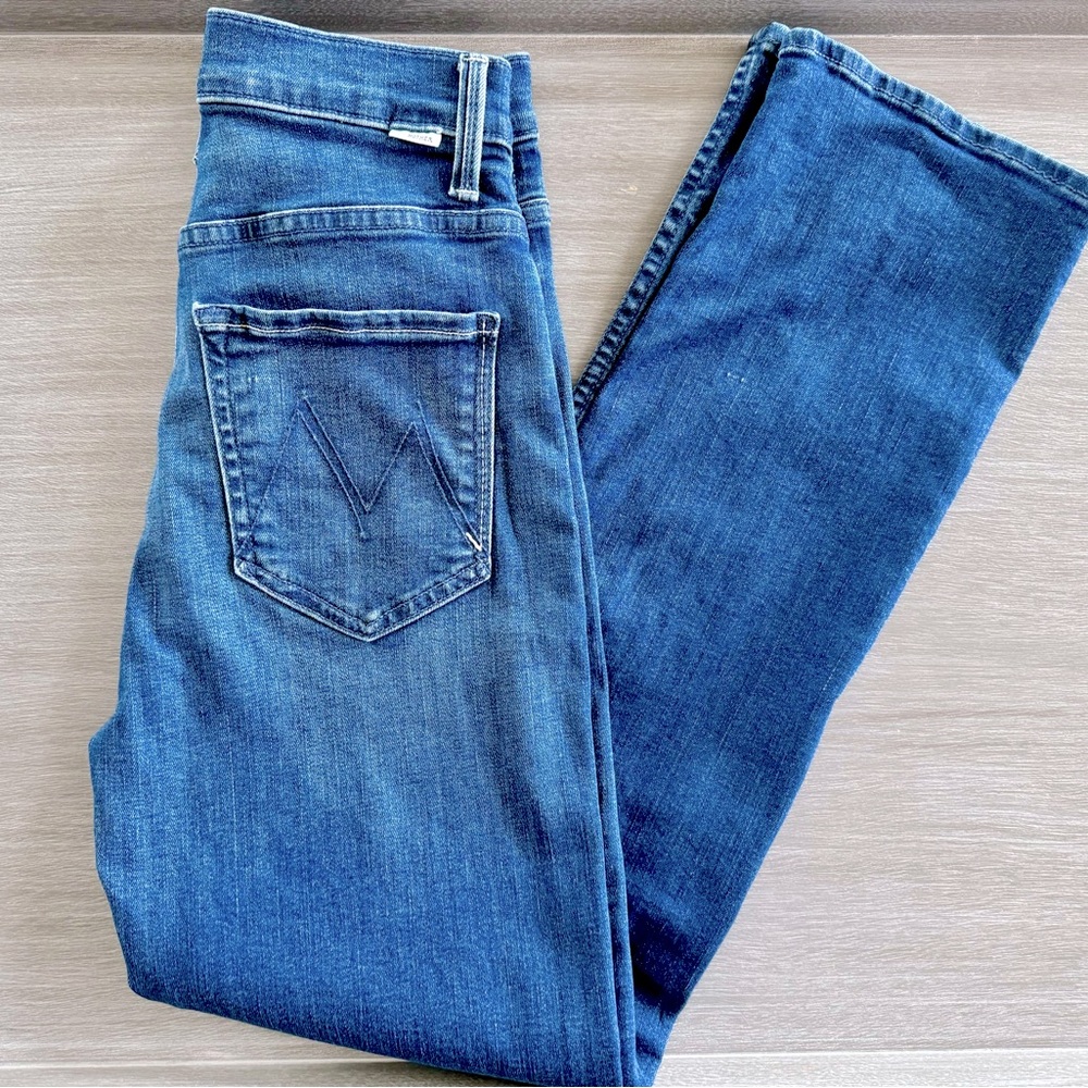 Mother The Rider High Waist Ankle Straight Jean